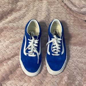 Blue Velvet Vans